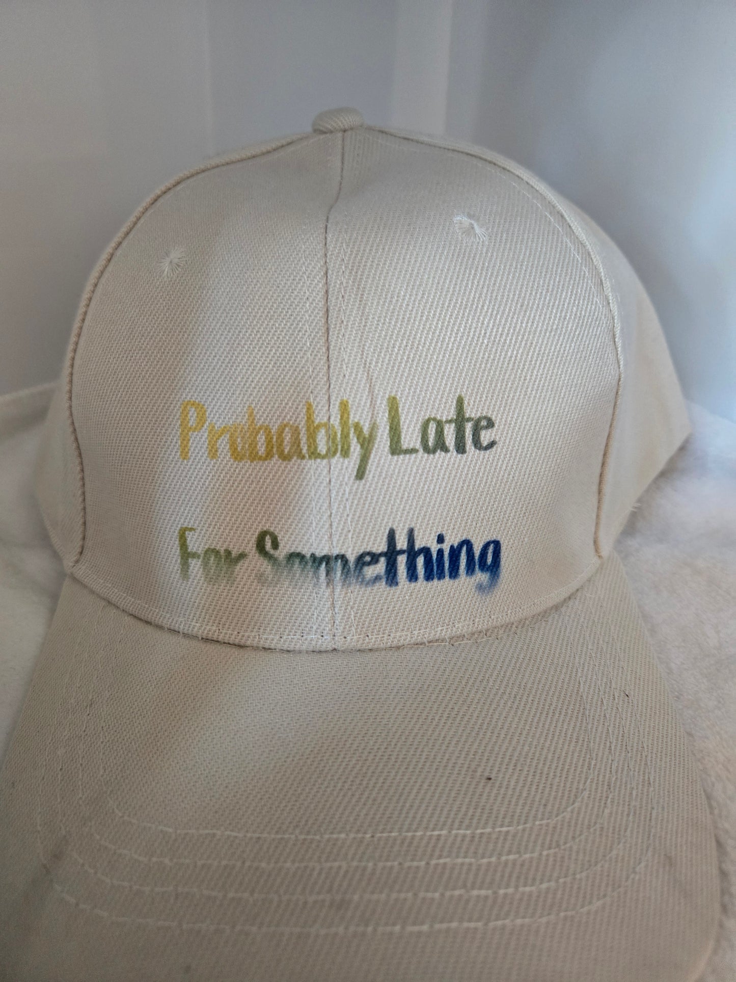 Ball  Cap beige probably late for something