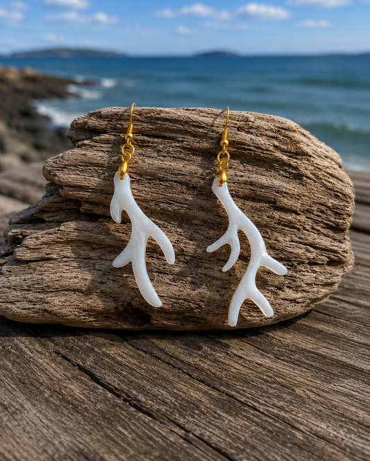 Deer Antler Earrings